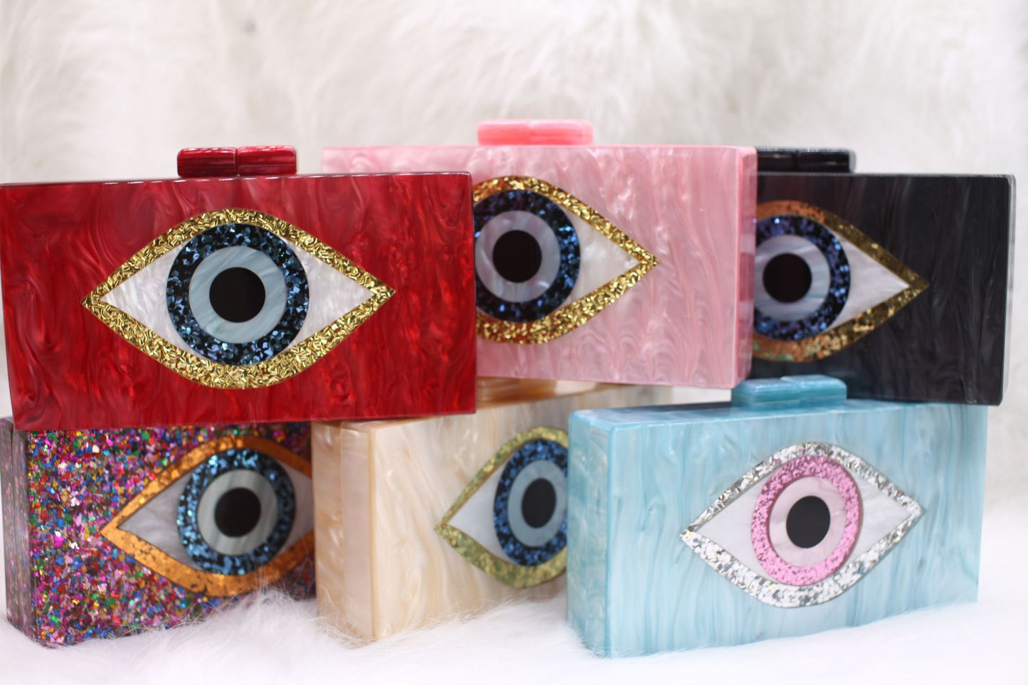 Evil Eye Evening Clutch Bag