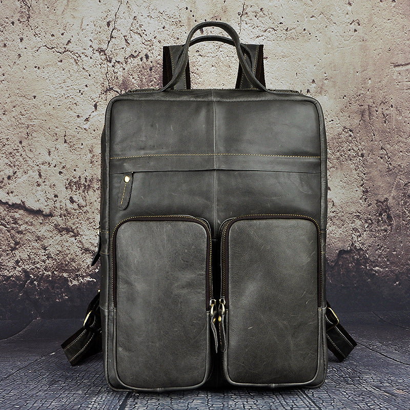 Leather Shoulder Bag Unisex fash leather backpack