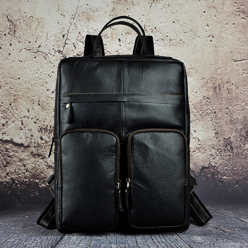 Leather Shoulder Bag Unisex fash leather backpack