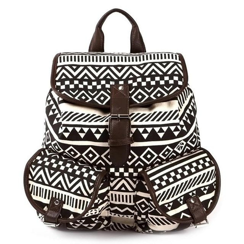 Canvas print backpack