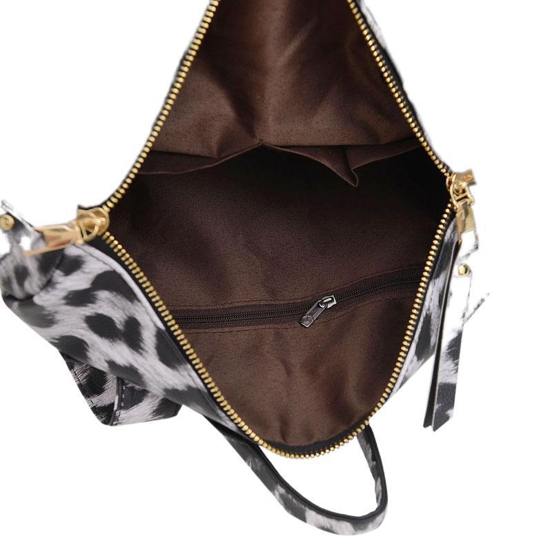 Retro Large Capacity Leopard Print Backpack