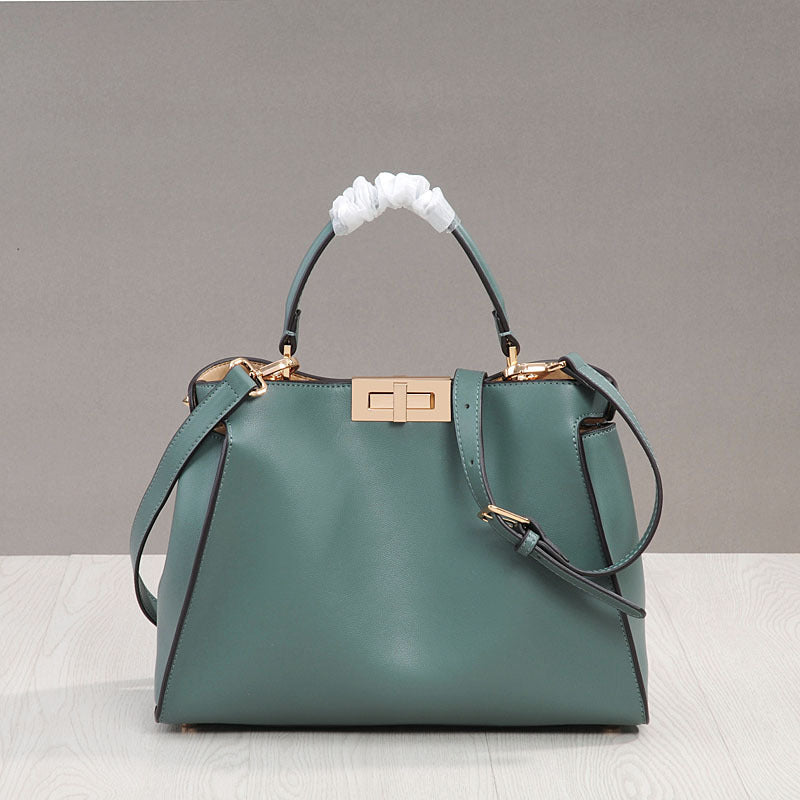 Top Handle Crossbody Leather Bag