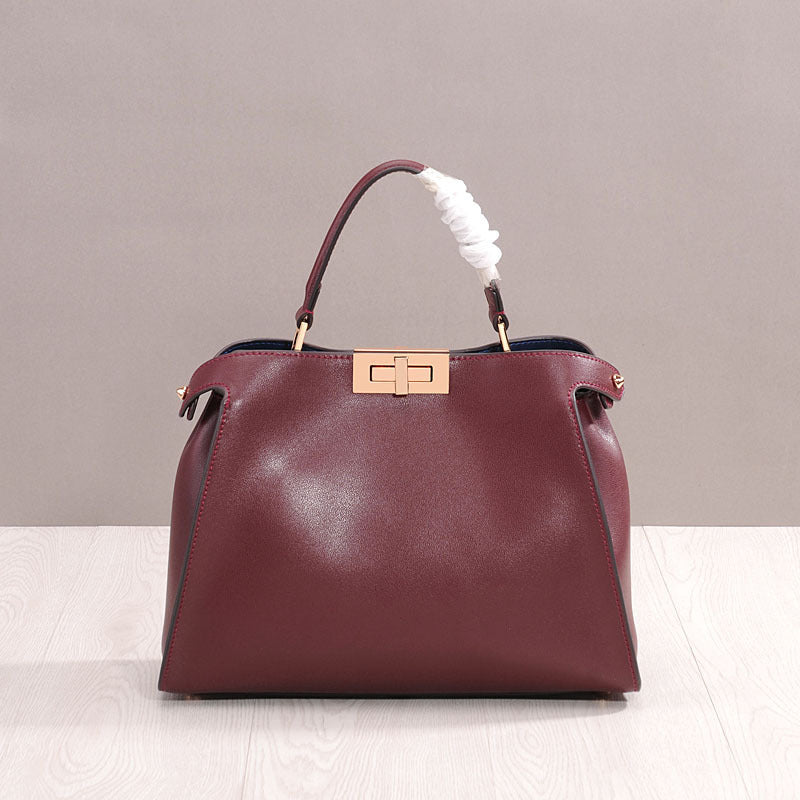 Top Handle Crossbody Leather Bag