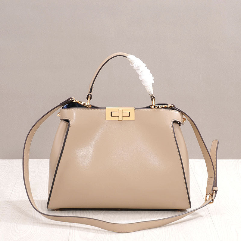 Top Handle Crossbody Leather Bag