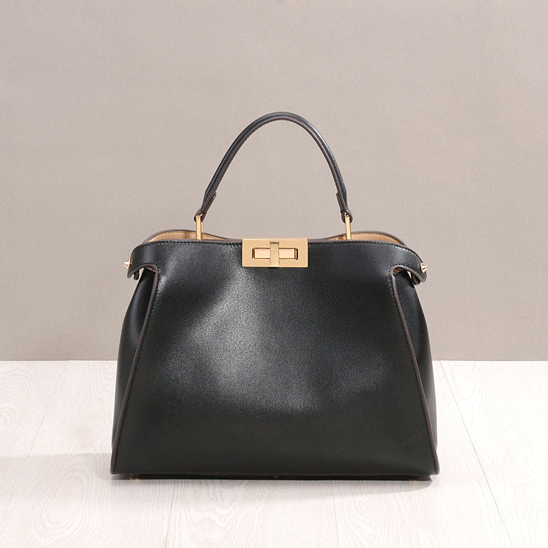 Top Handle Crossbody Leather Bag