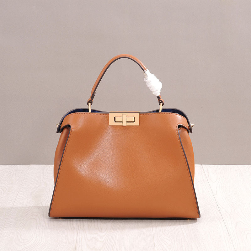 Top Handle Crossbody Leather Bag