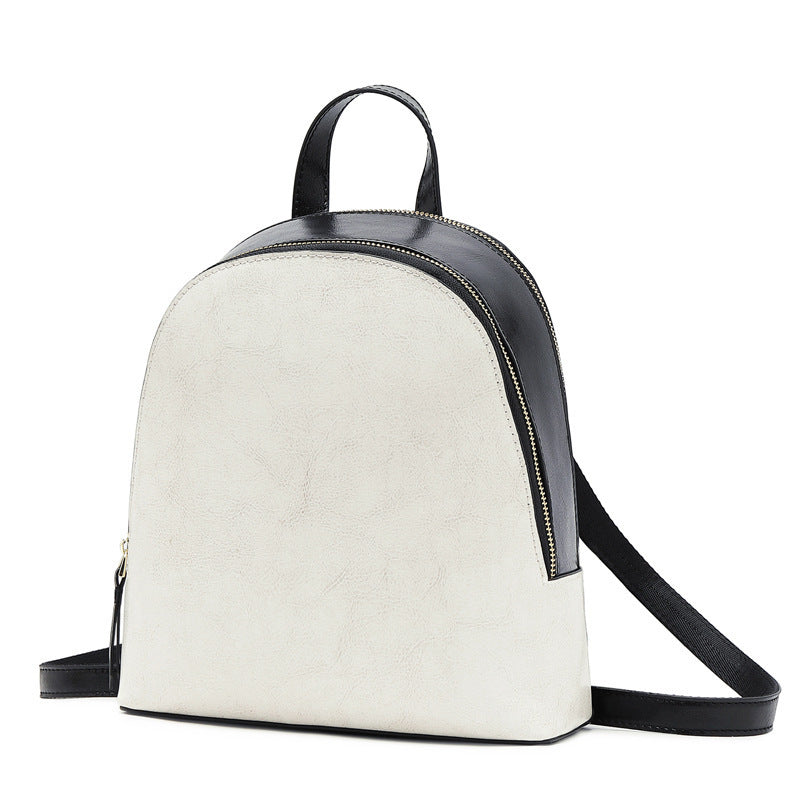 New Style Genuine Leather Cowhide Fashion All-Match Backpack Female Bag