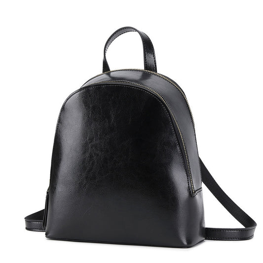 New Style Genuine Leather Cowhide Fashion All-Match Backpack Female Bag