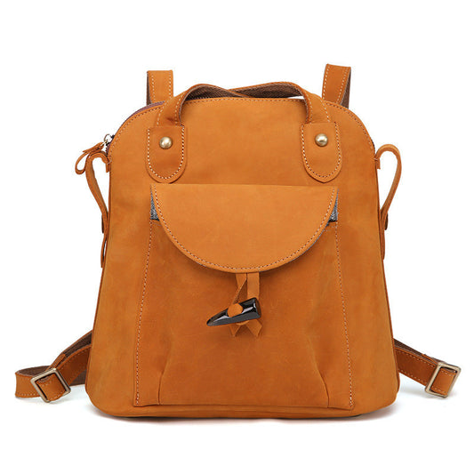 Genuine Leather Bag Women's Backpack Leisure Bag Fashion Soft Leather Backpack Top Layer Cowhide