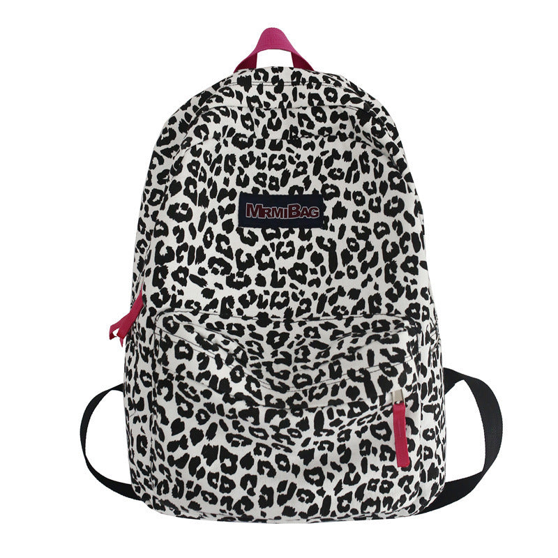 Fashion Cow Pattern Canvas Backpack