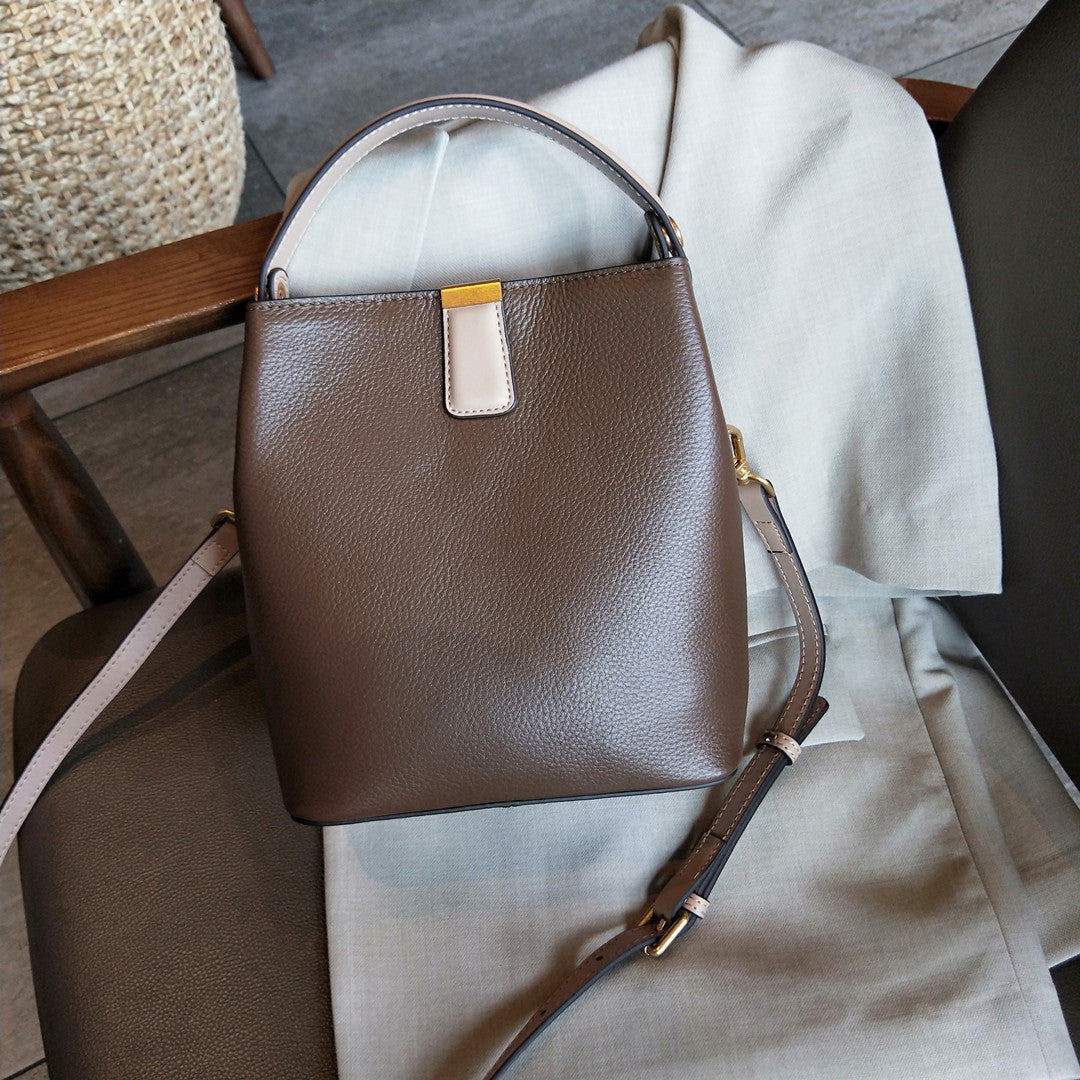 Soft Leather bucket bag