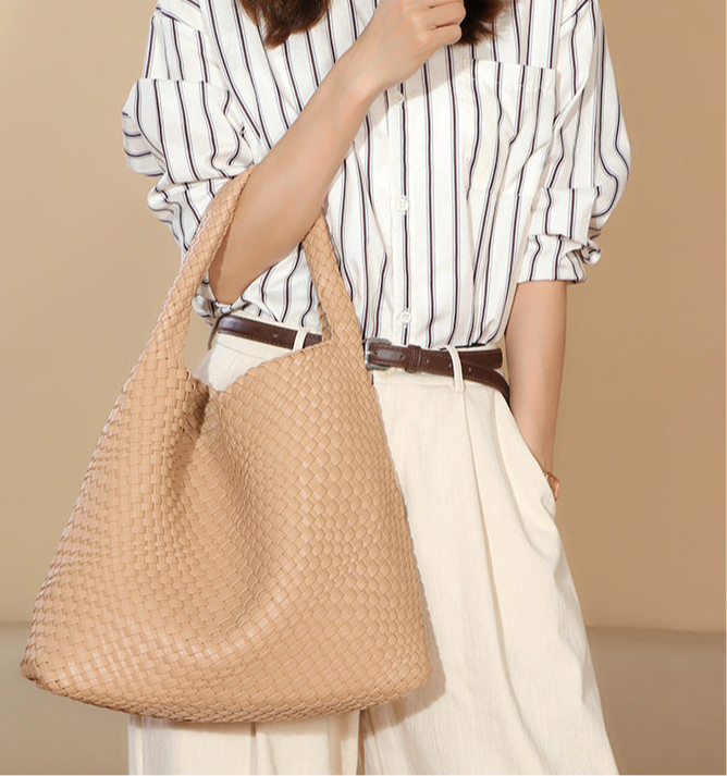 Handwoven Luxury Tote Bag, Hobo Bag