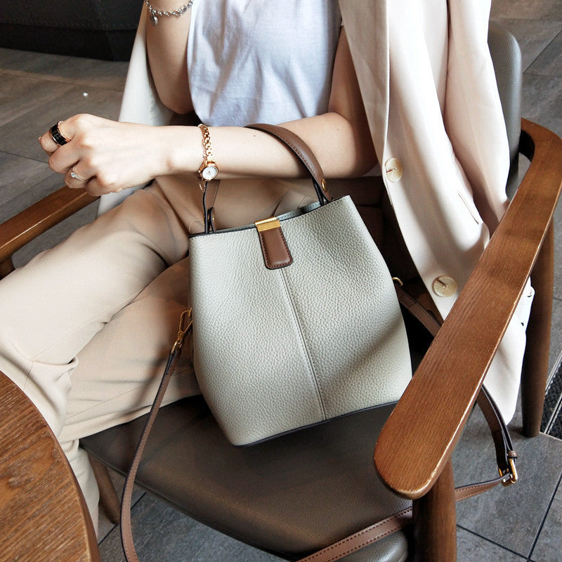 Soft Leather bucket bag