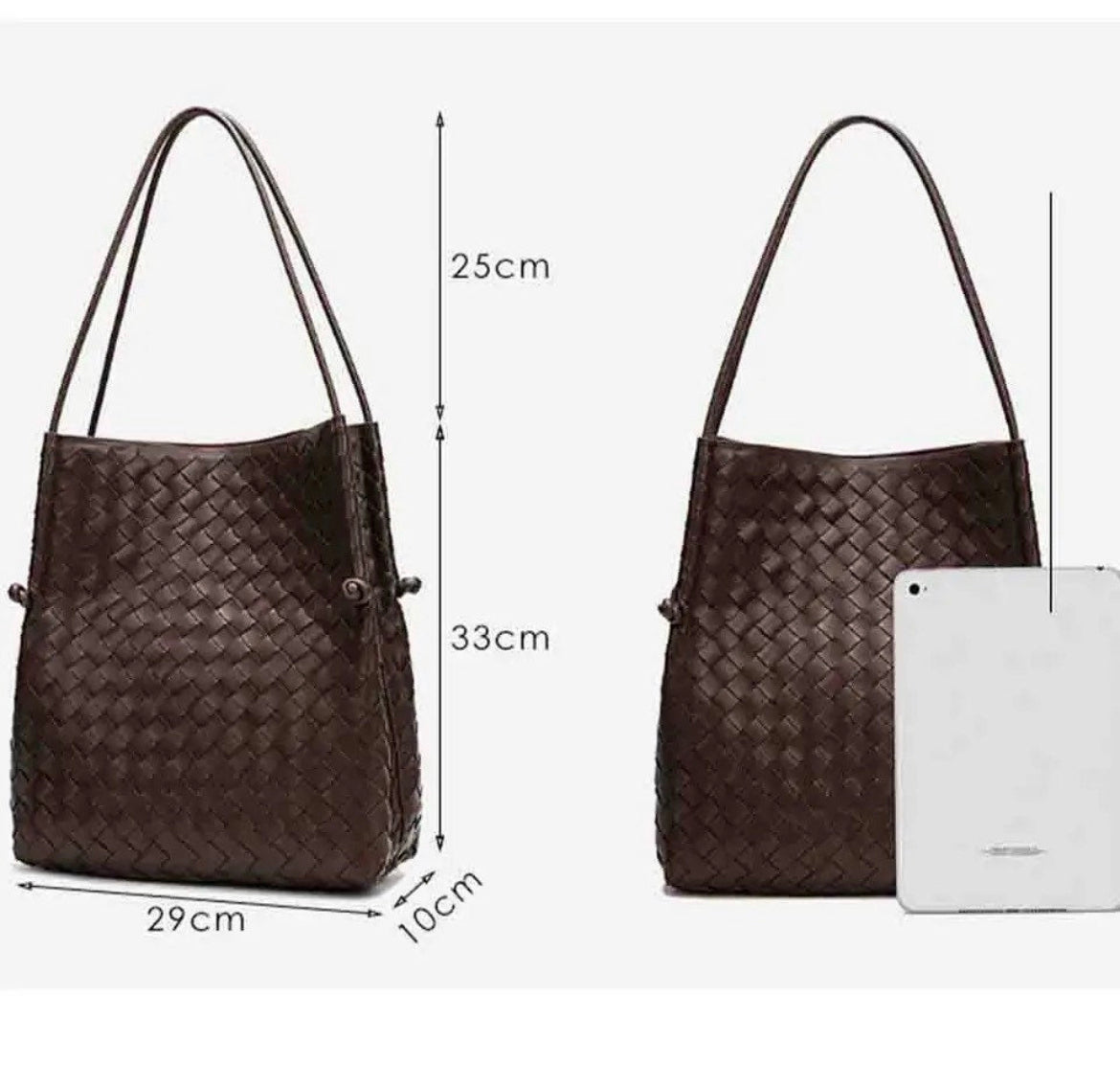 Woven Leather Bag for Women