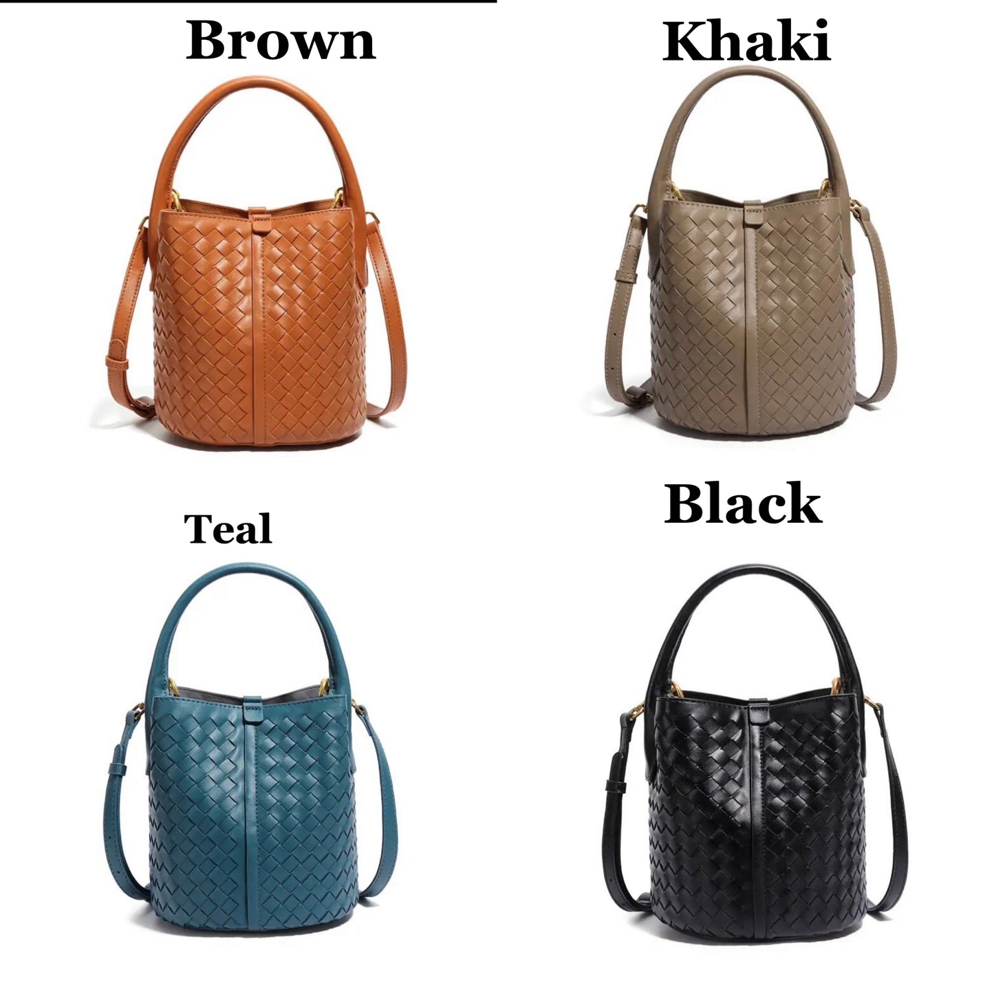 Genuine Leather bag, Hand woven  Bag, Vintage Style Leather bag, gift for her, Bucket Bag Women