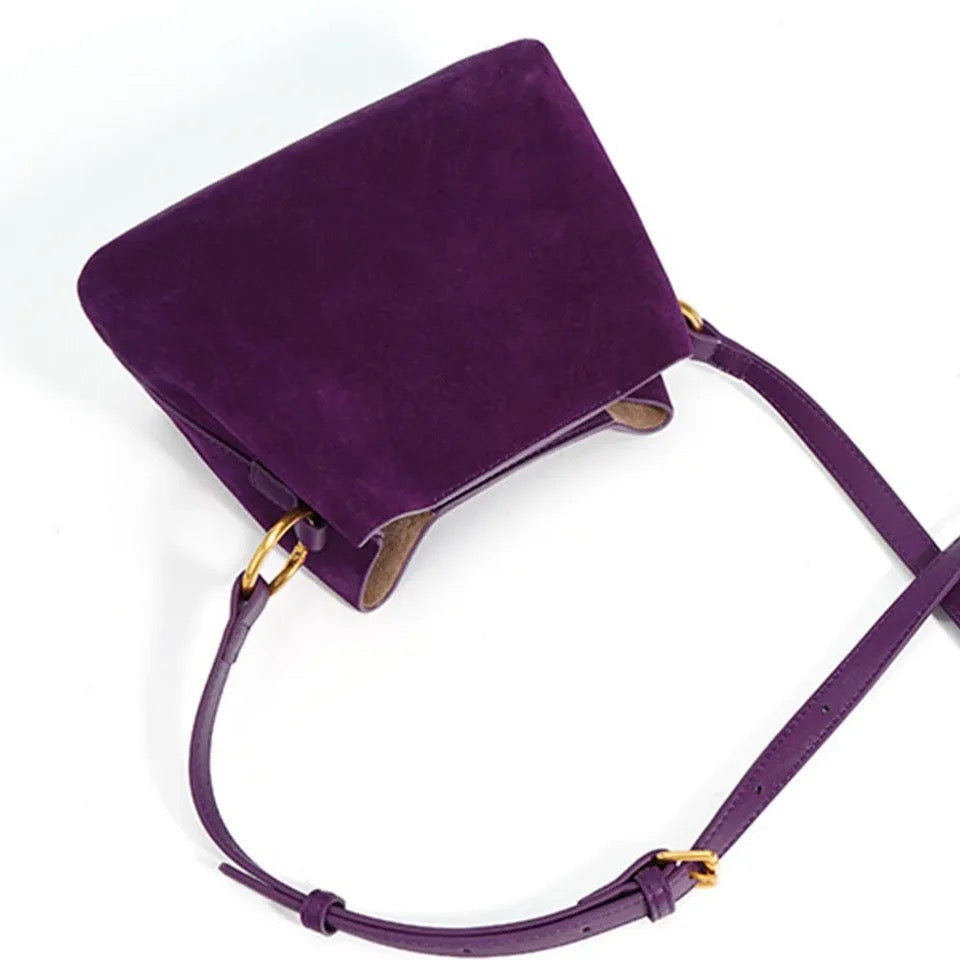 Top Handle Bag, Suede Leather Bag Women, Crossbody