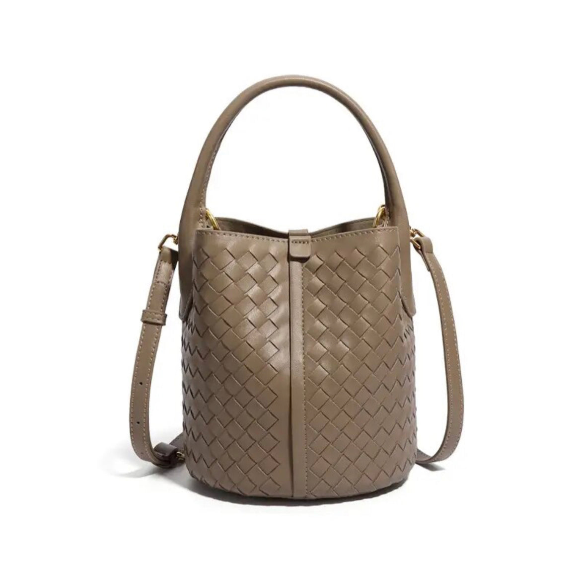 Genuine Leather bag, Hand woven  Bag, Vintage Style Leather bag, gift for her, Bucket Bag Women