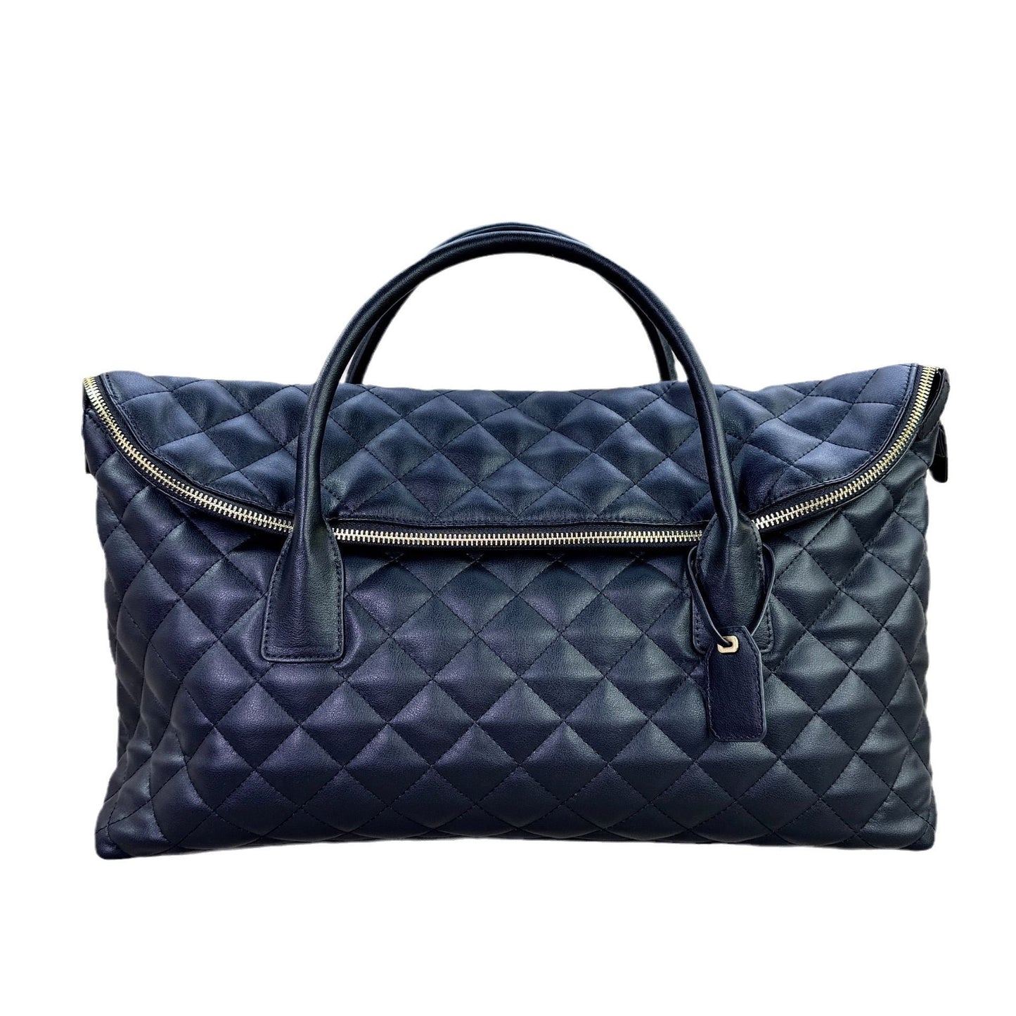 Oversized Leather Bag, Quilted Shoulder Bag