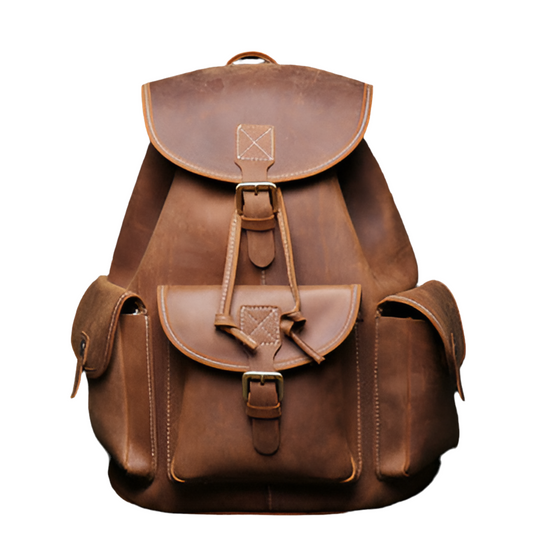 Genuine Leather Unisex Backpack