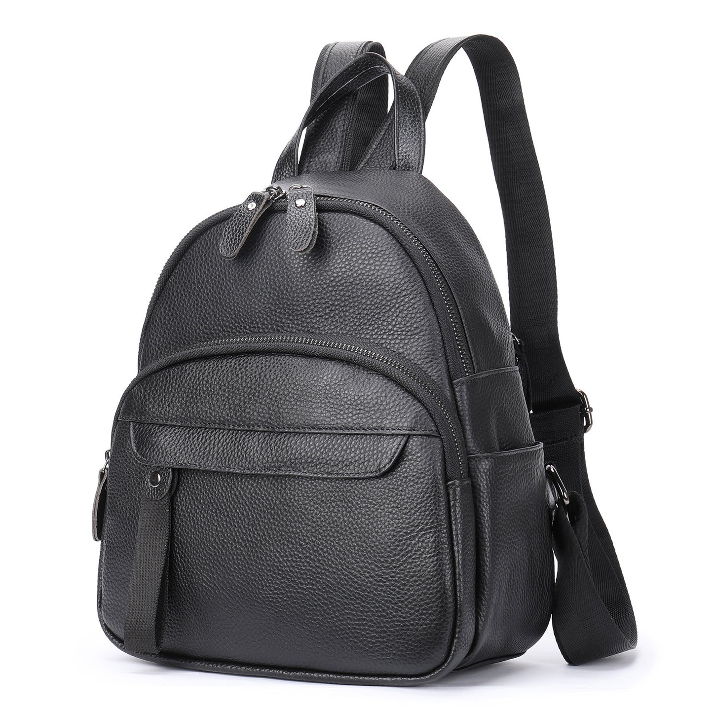 Women's Versatile Fashion Large Capacity Genuine Leather Backpack