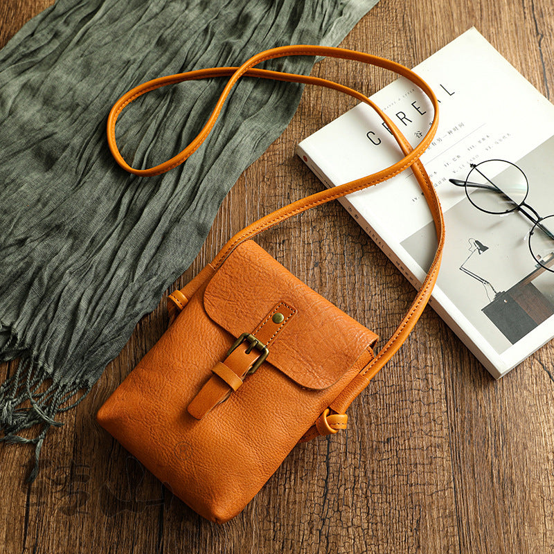 Genuine Leather Mini Crossbody Bag