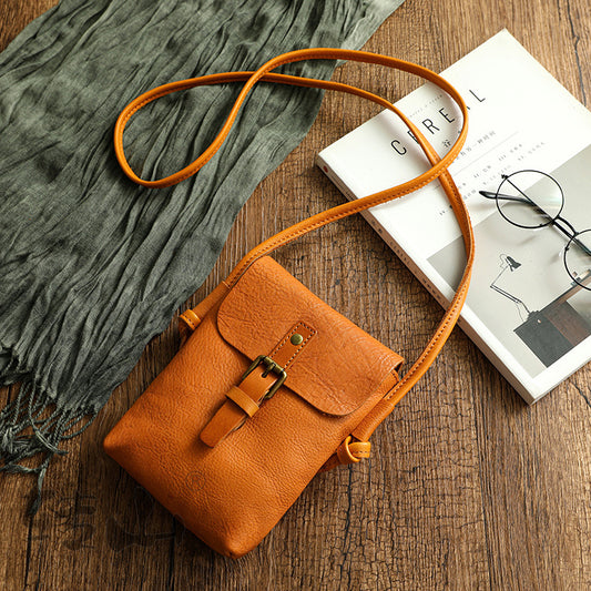 Genuine Leather Mini Crossbody Bag