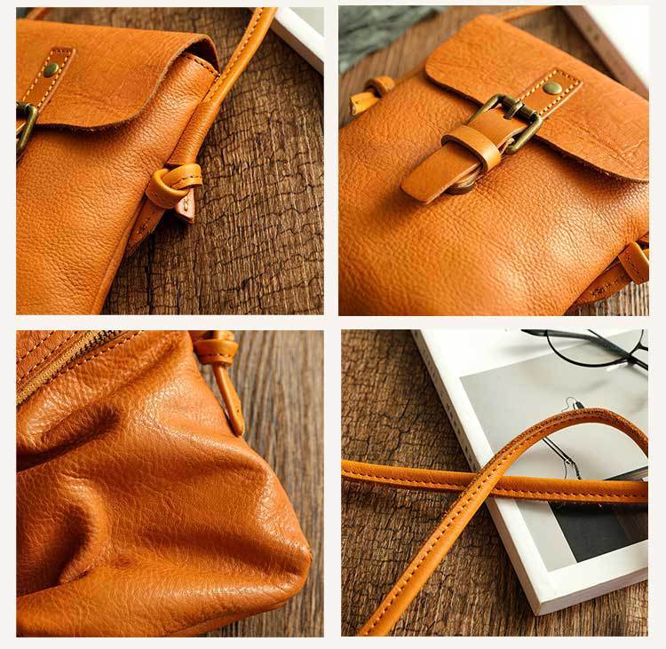 Genuine Leather Mini Crossbody Bag