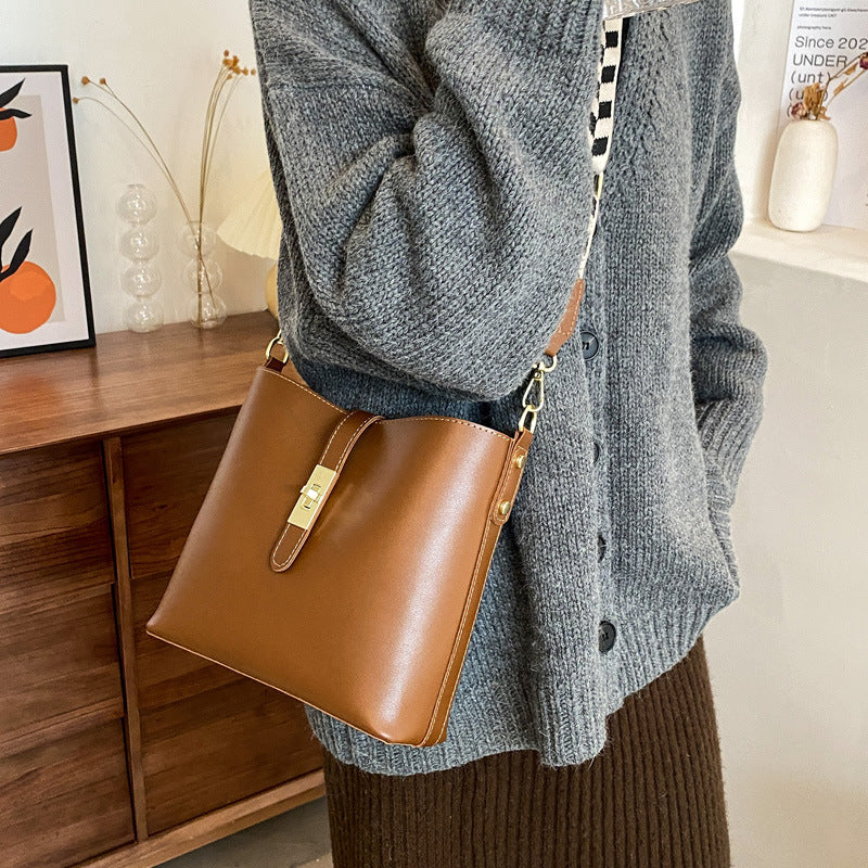 Vegan Leather Crossbody Bag - HauteMadeStudio