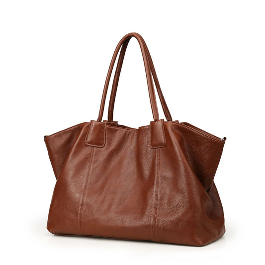 Oversized Leather Bag - HauteMadeStudio