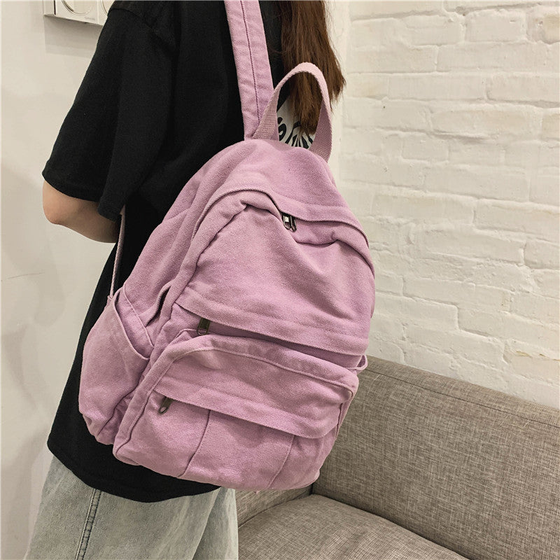 Simple Canvas Backpack - HauteMadeStudio