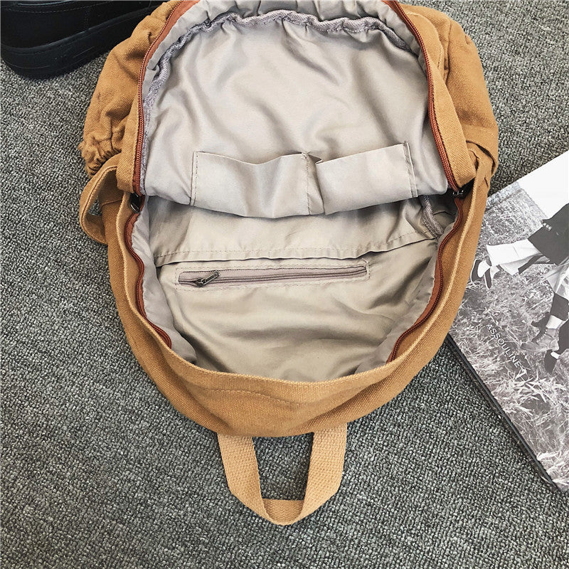 Simple Canvas Backpack - HauteMadeStudio