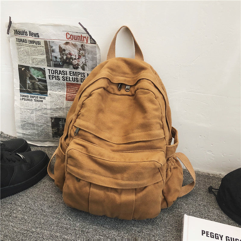 Simple Canvas Backpack - HauteMadeStudio