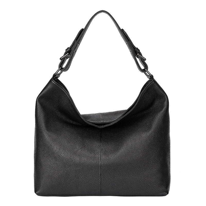 Aliexpress female Baotou layer cowhide leisure bag single shoulder oblique span soft leather bag female Guangzhou manufacturers direct delivery - HauteMadeStudio