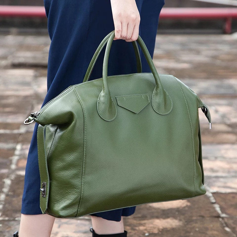 Oversized Leather Bag - HauteMadeStudio