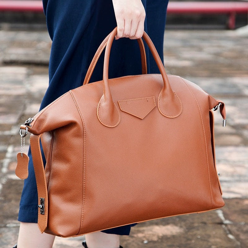 Oversized Leather Bag - HauteMadeStudio